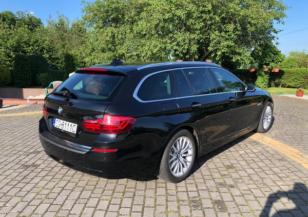 BMW Seria 5 cena 75499 przebieg: 271000, rok produkcji 2014 z Grudziądz małe 121